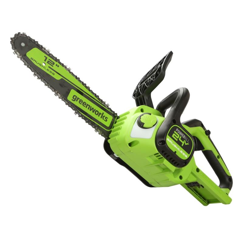 Цепная пила аккумуляторная Greenworks 24В GD24CS30, 30 см, в комплекте с АКБ 4А*ч и З/У  2007007UB