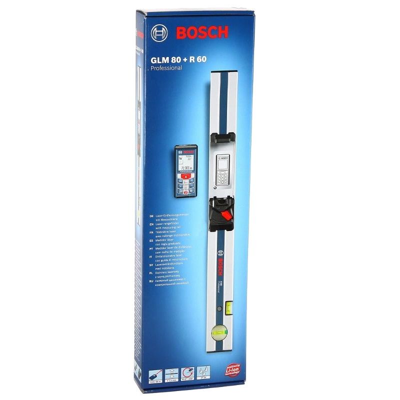Лазерный дальномер Bosch GLM 80 + шина Bosch R60 0.601.072.301 в Рыбинске