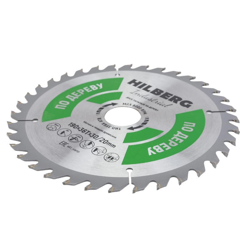 Диск пильный Hilberg Industrial HW191, дерево, 190*30/20*36Т в Кинешме