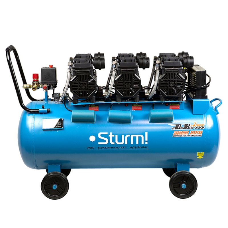 Компрессор безмасляный бесшумный Sturm AC936100OLE
