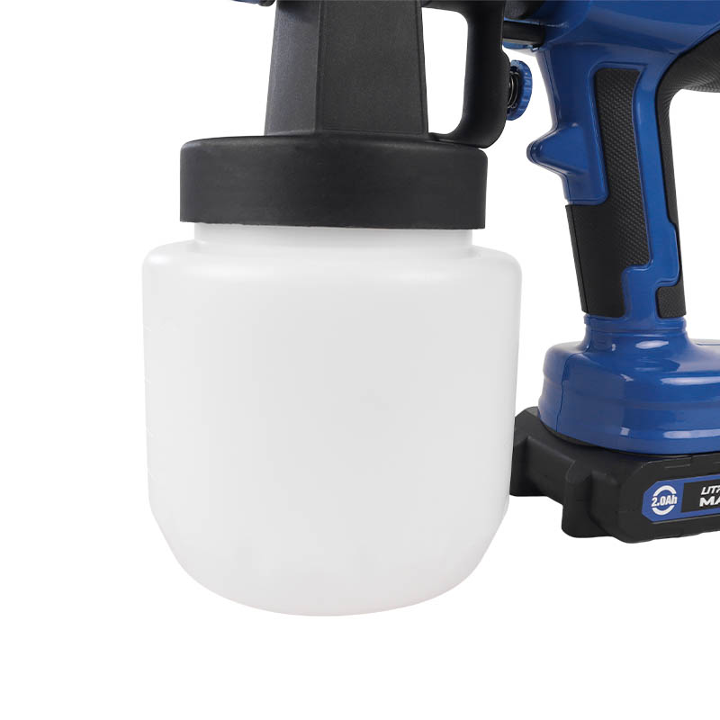 Аккумуляторный краскораспылитель бесщеточный Redbo OGG-21E ( 21 В2*2Ач под Makita LXT., 2.5 мм., 800 мл.)
