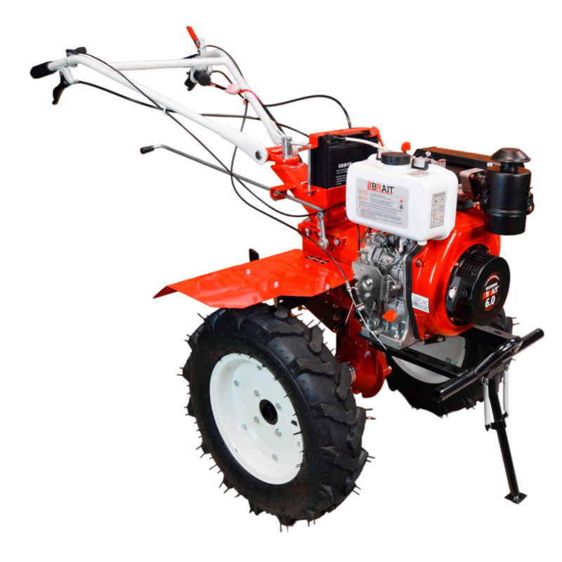 Дизельный мотоблок Brait BR-135DEAPRO, 6 л.с., 3 вперед / 1 назад, редуктор шестеренчатый, 04.01.122.002 в Туле