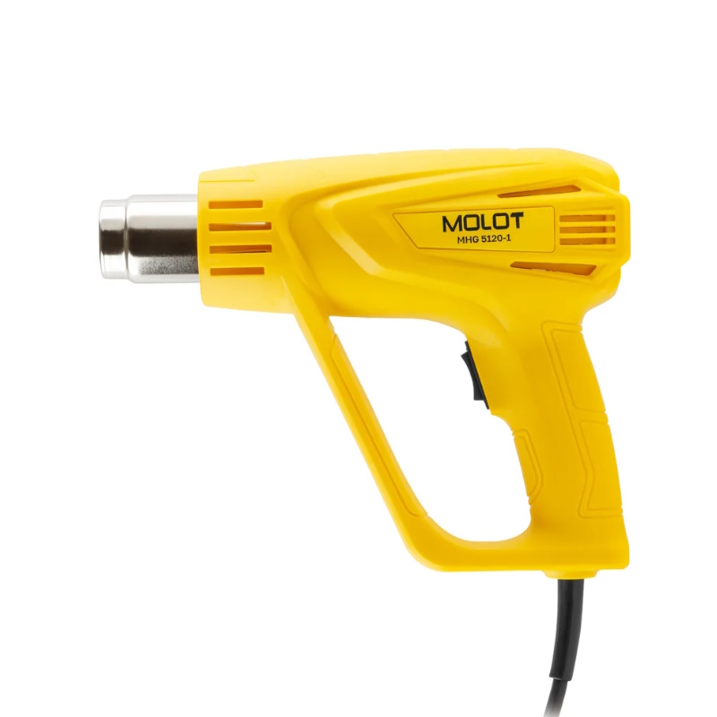 Термовоздуходувка Molot MHG 5120-1 0334326, в коробке + набор сопл, 2000 Вт, 2 скорости, 350-550 °С в Ярославле