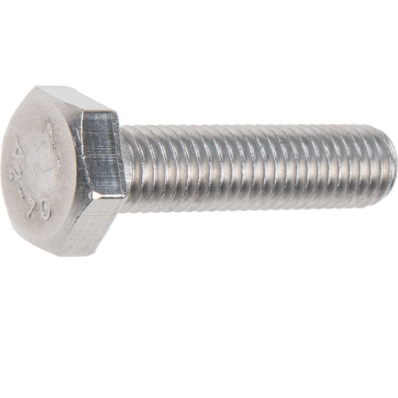 Болт Starfix SM-106815-100, М8х50, шестигранный, нержавеющая сталь (А2), DIN 933 (100 шт в уп.) в Муроме