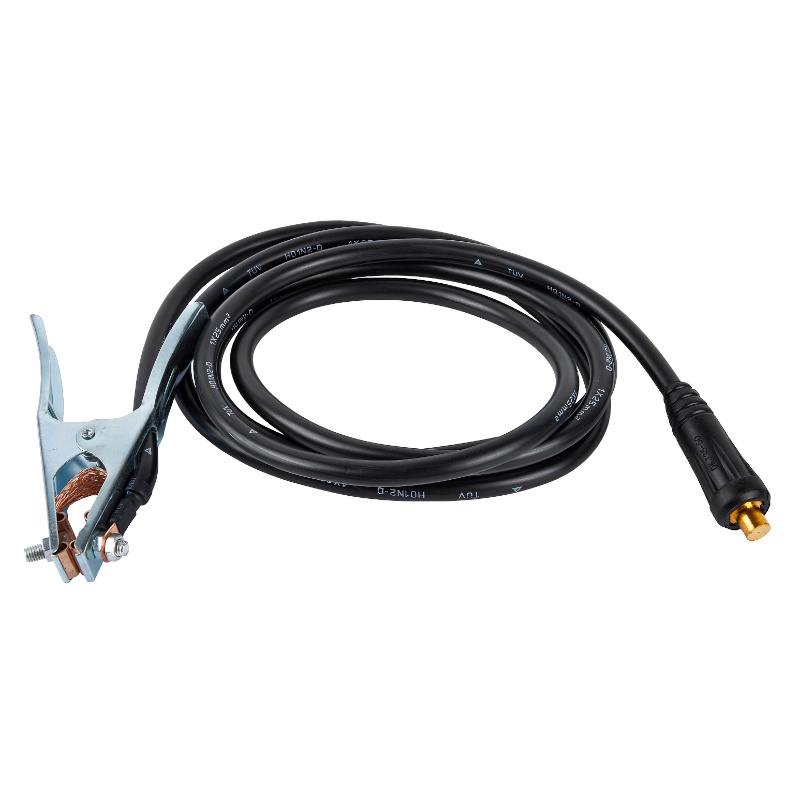 Кабель сварочный Elitech 0606.000400, зажим на массу, 3 м, 25 кв мм, DX50