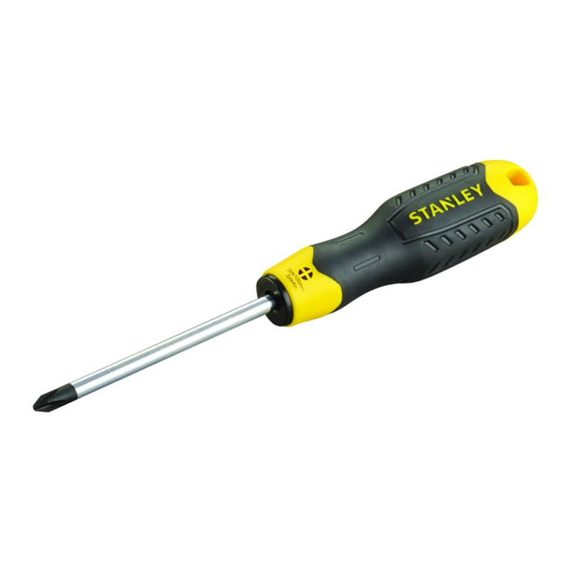 Отвертка крестовая Stanley Cushion Grip 064940, Ph2x100 мм