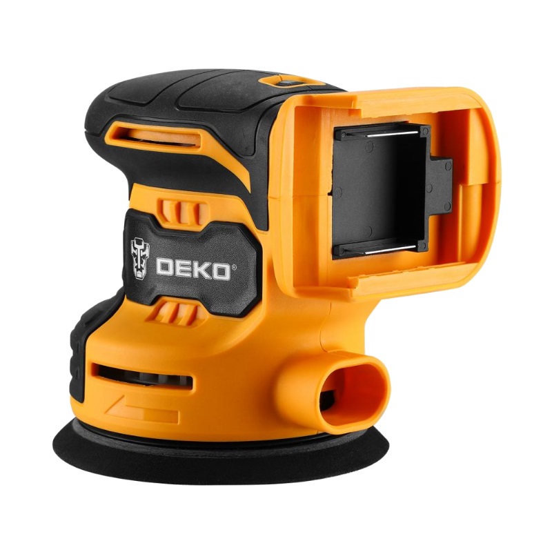 Аккумуляторная эксцентриковая шлифмашина Deko DKCG20-125 063-4022 (амплитуда колебаний 2 мм) в Кинешме