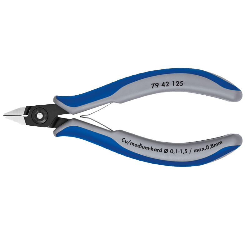 Бокорезы прецизионные Knipex KN-7942125 острая головка 125 мм двухкомпонентные ручки 11177₽