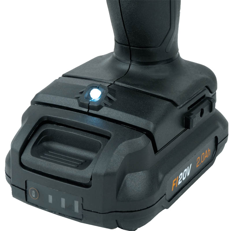 Аккумуляторная дрель-шуруповерт Ferm Industrial CDM1141P, 20В, 50Нм, 2,0 Ач., 2 скорости, 2 акк., Li-ion, БЗП, 13 мм., кейс во Владимире