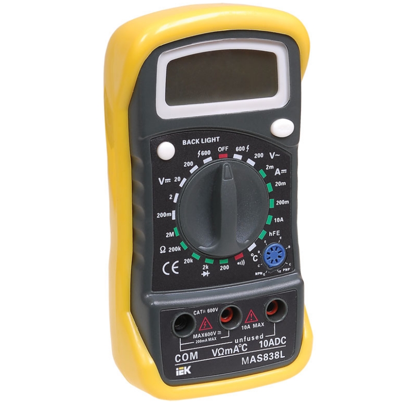 Мультиметр цифровой IEK MASTER MAS838L TMD-3L-838 во Владимире