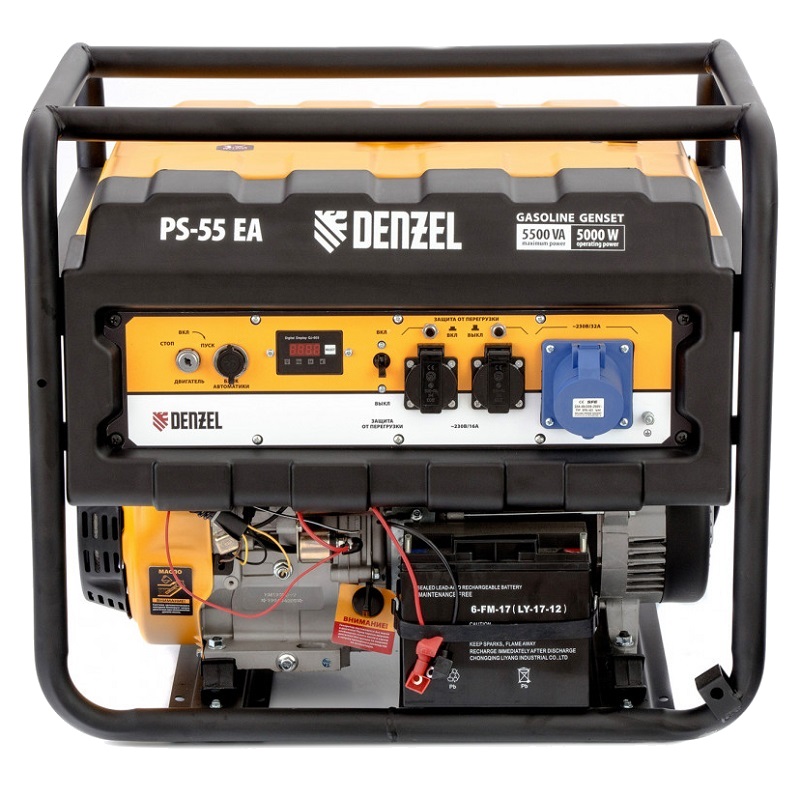 Бензиновый генератор Denzel PS-55 EA, 946874 в Ярославле