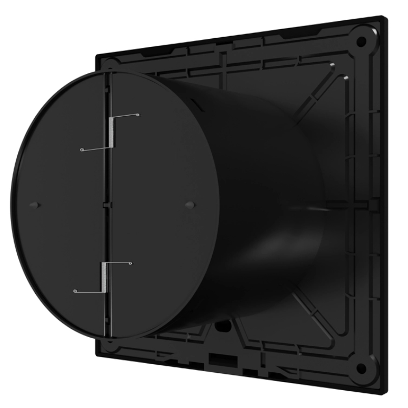 Вентилятор осевой Era Diciti SLIM 4C Matt black, вытяжной, D=100, обратный клапан в Коврове