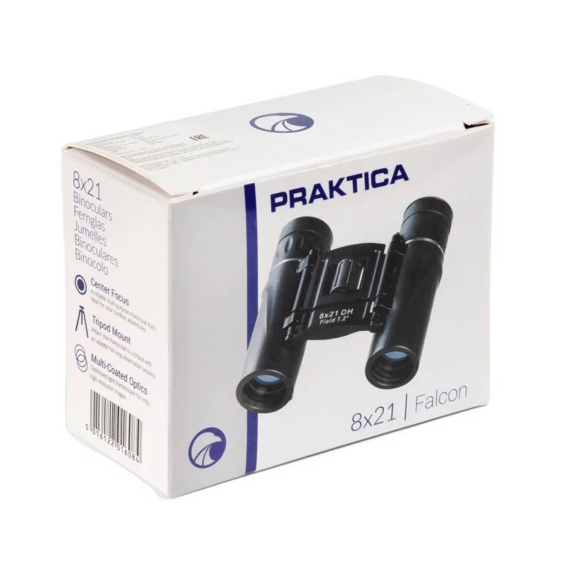 Бинокль praktica Falcon 8x21 84052, черный в Кинешме