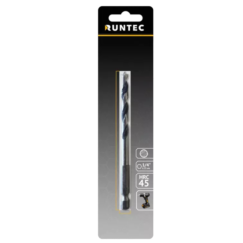 Сверло по дереву Runtec RT-DT3, HRC45, 3 x 80 мм, HEX 1/4" в Ярославле