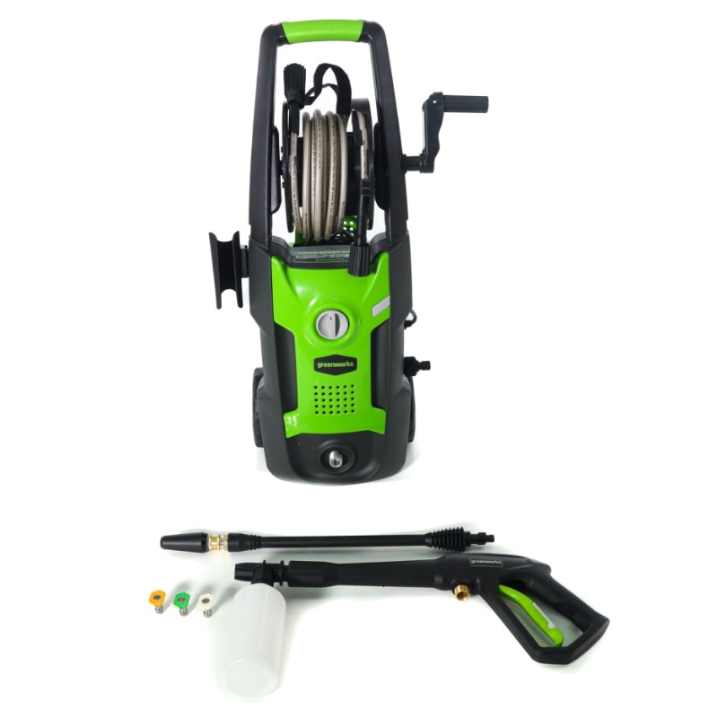 Мойка высокого давления Greenworks GPWG4II 5106507, 130 бар, электрическая, 1800 Вт в Муроме