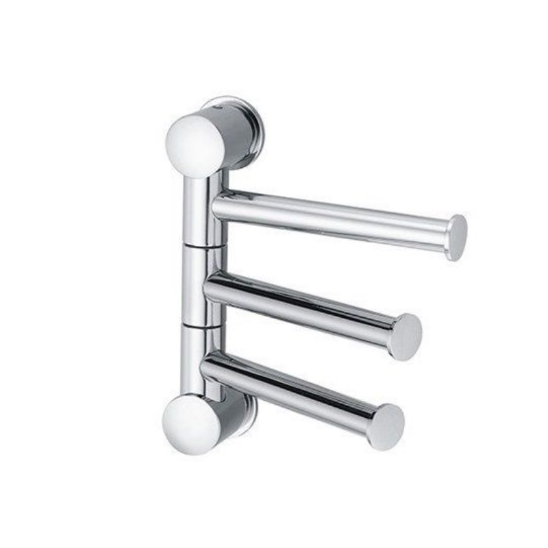 Держатель полотенец 3-е рога WasserKRAFT K-1053 короткие, хром 9060346 в Иваново