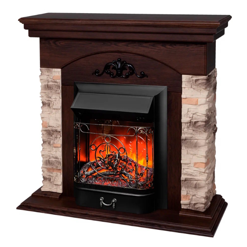 Каминокомплект RealFlame ROCKWOOD STD NT-F316 + MAJESTIC LUX BL 9911934 в Кинешме