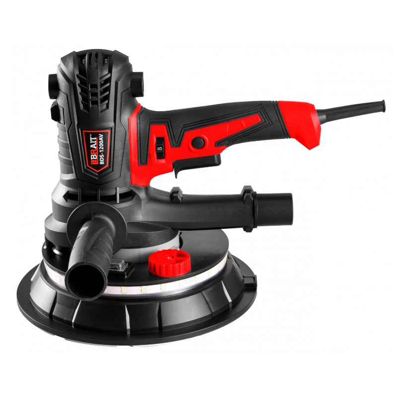 Машина шлифовальная Brait BDS-1200AV 2101270109 для стен и потолков Ручная 1200 Вт 1400-2700 обмин 4894₽