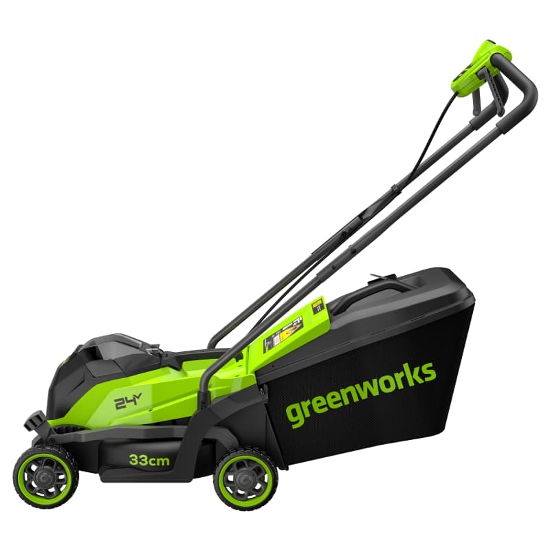 Газонокосилка аккумуляторная Greenworks GD24LM331 2520607UB, 24В VT, б/щ, 33 см, 1хАКБ, 4Ач и ЗУ