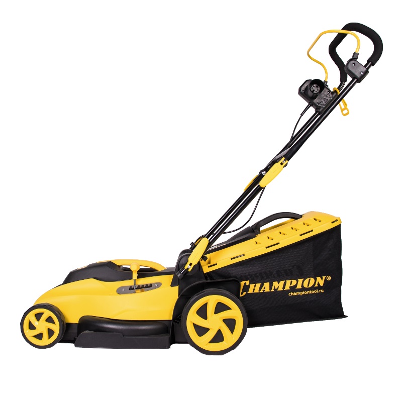 Газонокосилка Champion EM3815 (ширина скашивания 38 см, мощность 1600 вт)