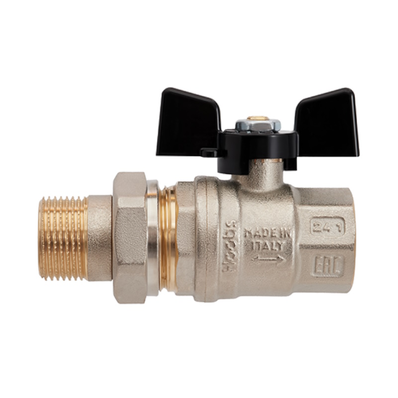 Кран шаровой Hoobs ORION 15152H, с американкой, НР/ВР, 1/2'', бабочка в Муроме