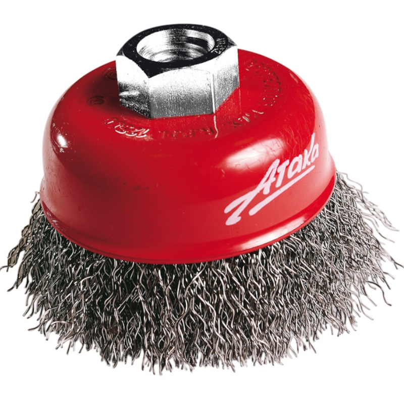 Щетка чашеобразная Атака 150 0106014430 34720 d-60мм М14 гофрированная нержавеющая сталь 366₽