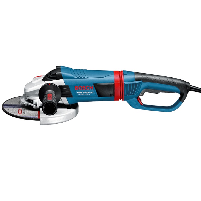 Угловая шлифмашина (болгарка) Bosch GWS 24-230 LVI 0.601.893.F00, 230 мм, 2400 Вт, плавный пуск в Твери