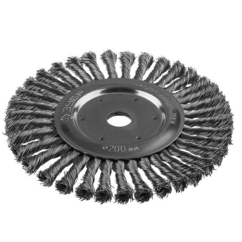 Щетка дисковая для УШМ Stayer 35190-200 сплетенная в пучки стальная закрученная проволока 05мм 200мм22мм 1601₽