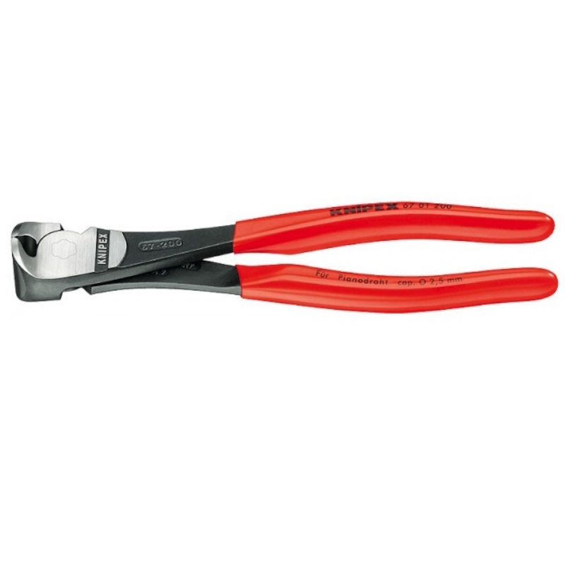 Кусачки торцевые особой мощности Knipex KN-6701200 200 мм фосфатированные обливные ручки 7454₽