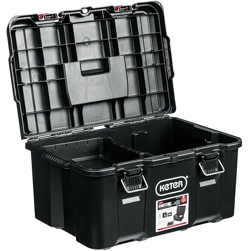 Пластиковый ящик с крышкой Keter STACKNROLL 38398 525х345х260мм в Ярославле