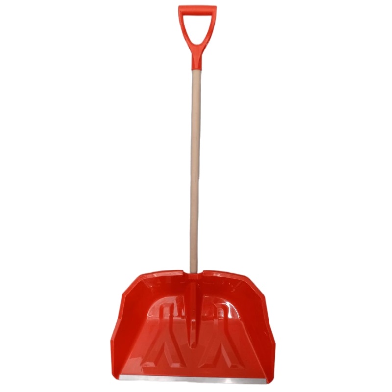 Лопата пластмассовая Snownord с алюминиевой планкой с деревянным черенком высшего сорта и v-ручкой 100191-3 782₽