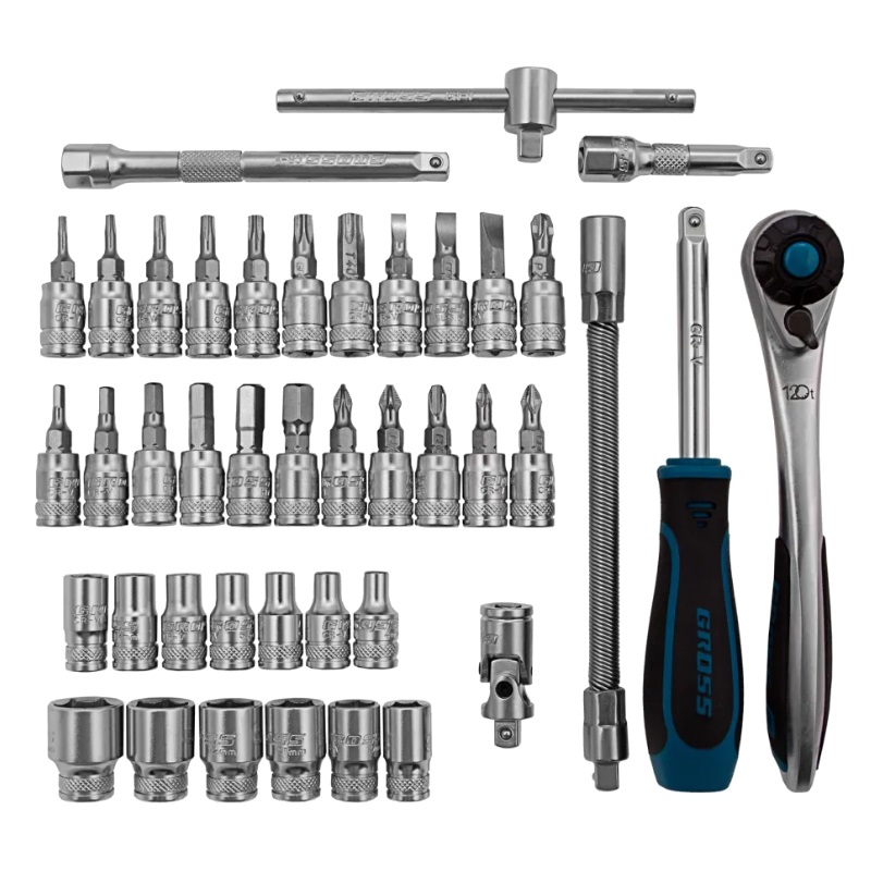 Набор инструментов Gross 14146 (1/4", CrV, 120 зубьев, 42 предмета) в Твери