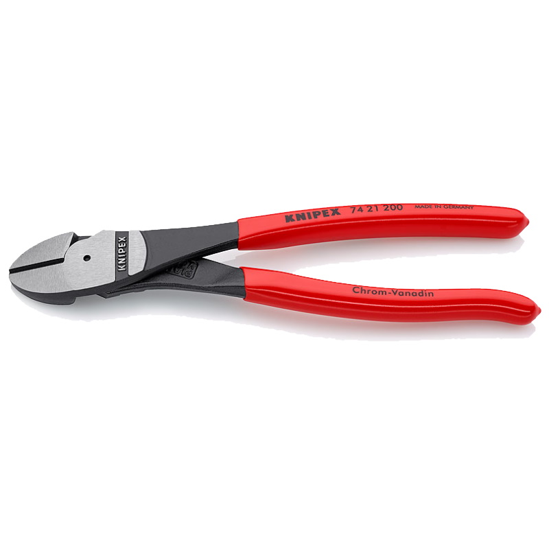 Бокорезы Knipex KN-7421200SB особо мощные губки 12 200 мм фосфатированные обливные ручки 2954₽