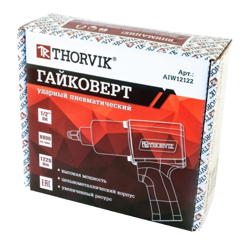 Гайковерт ударный пневматический Thorvik AIW12122 53009