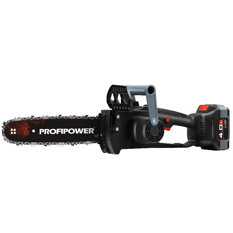 Аккумуляторная цепная пила бесщеточная ProfiPower MKDUC-20V E0114M1, (Li-ion-1шт, 4.0Ач, шина 12", цепь, З/У, в коробке) в Ярославле