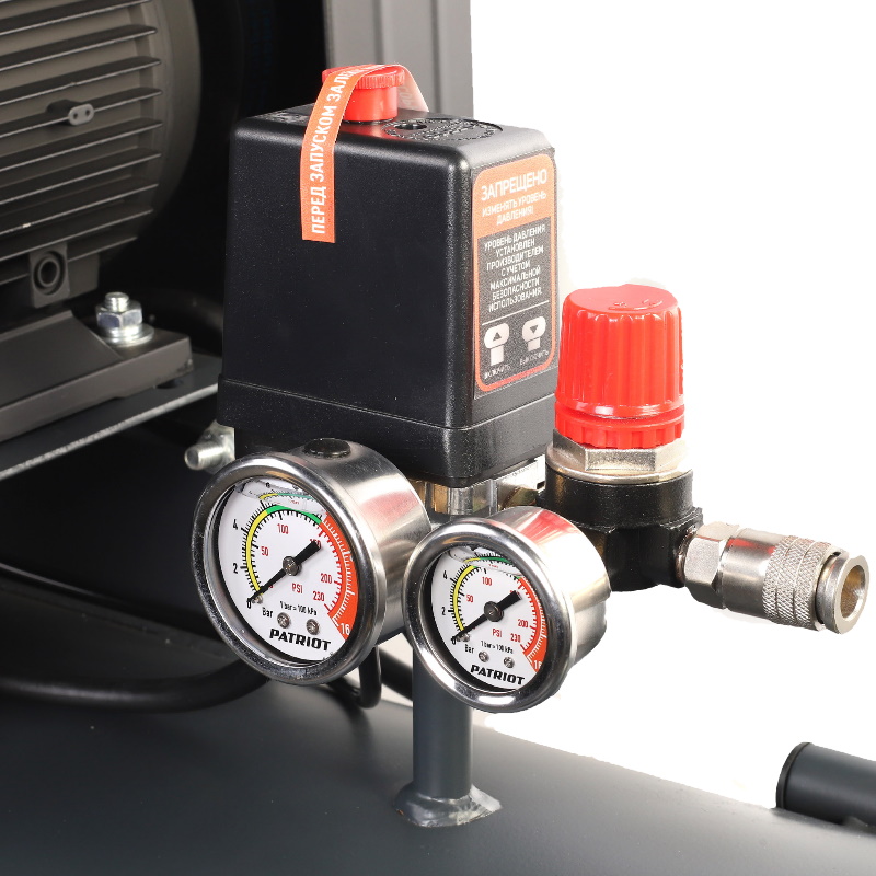 Компрессор Patriot KRX 420 L100 545302315, поршневой, ременной, масляный, 420 л/мин, 100 л, 10 бар, 2.2 кВт, 230 В в Переславле