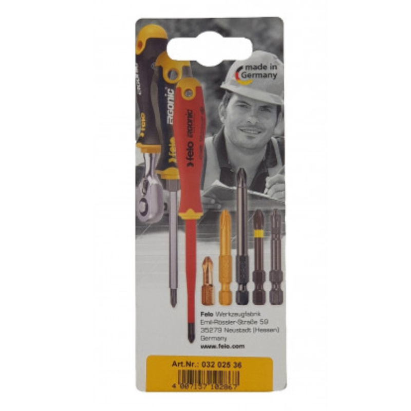 Бита крестовая Felo Industrial 03202536, PH 2X50, 2 шт., в блистере (Германия) в Череповце
