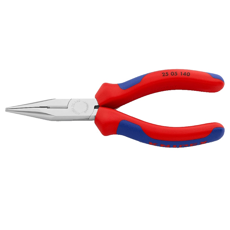 Длинногубцы с режущими кромками Knipex KN-2505140 140 мм хром 2-компонентные ручки 4905₽