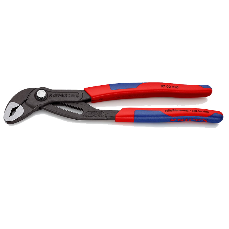 Клещи переставные Knipex Cobra KN-8702250SB, зев 50 мм, длина 250 мм, фосфатированные, двухкомпонентные ручки в Иваново