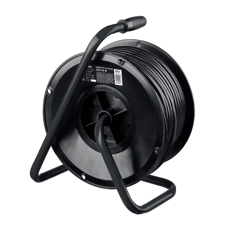 Удлинитель на катушке Stayer S-207 (55073-50) ПВС, 2 х 0.75 мм2, 50 м, 2200 Вт  в Ярославле