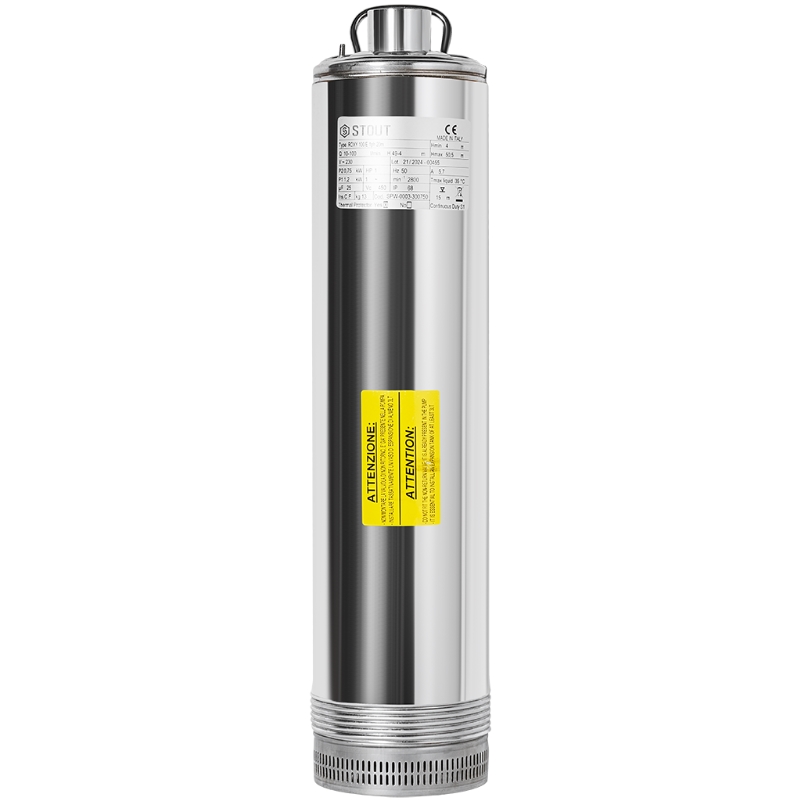 Насос колодезный с электронной регулировкой Stout SPW-0003-300750, кабель 20 м, 230V, Q=90 л/мин, H=45 м в Вологде