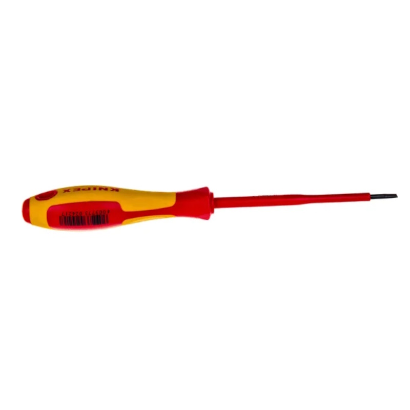 Отвёртка Knipex KN-982035, VDE шлицевая плоская SL 3.5x0.6x100 мм, длина 202 мм, диэлектрическая в Рыбинске