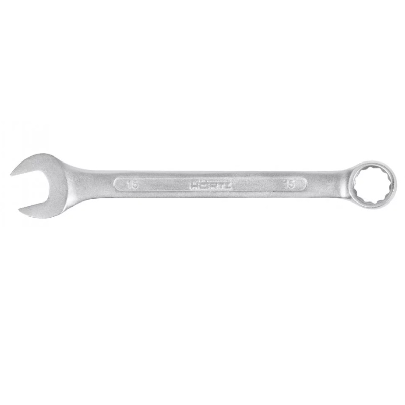 Ключ гаечный комбинированный Hortz 103512, 15х15 мм, хромирование в Муроме