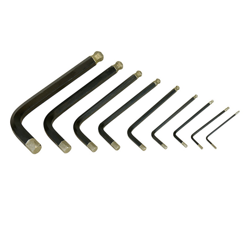 Набор шестигранных ключей с шаром Hanskonner HK1045-04-9-S, 1, 5-10 мм, 9 шт, S2, короткие в Череповце