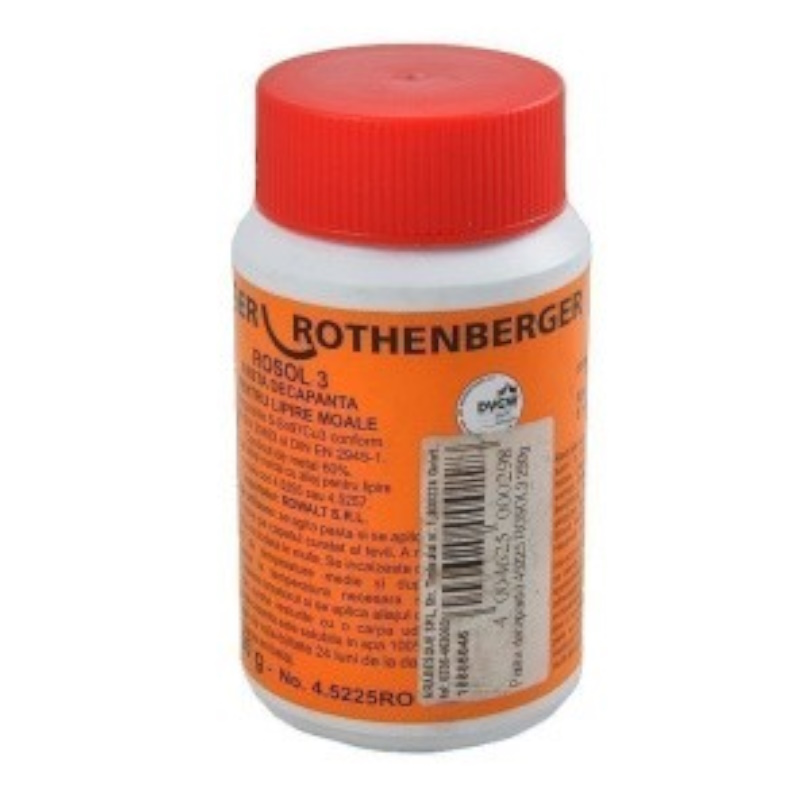 Пастообразный флюс Rothenberger ROSOL 3 45225, пластиковая банка, 250 г в Муроме