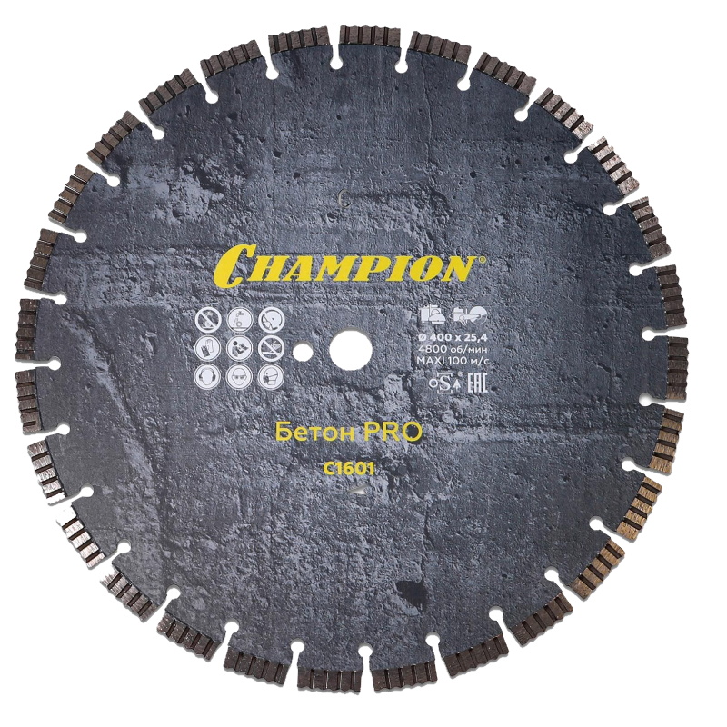 Диск алмазный Champion бетон Pro C1601, 400х25,4х12 в Вологде