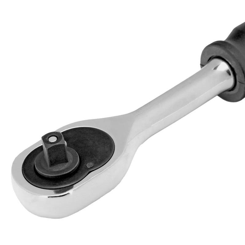 Ключ-трещотка Сибртех 14000, 1/4", 45 зубьев, с быстрым сбросом, CrV, хром в Рыбинске