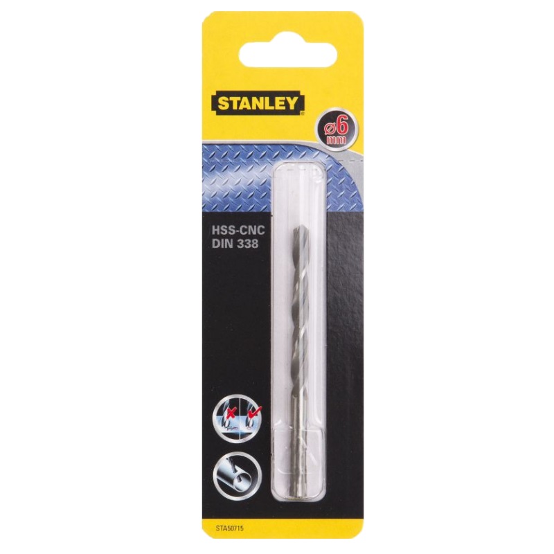 Сверло по металлу Stanley CROWN STA50715-QZ, HSS-CNC, 6 мм в Переславле