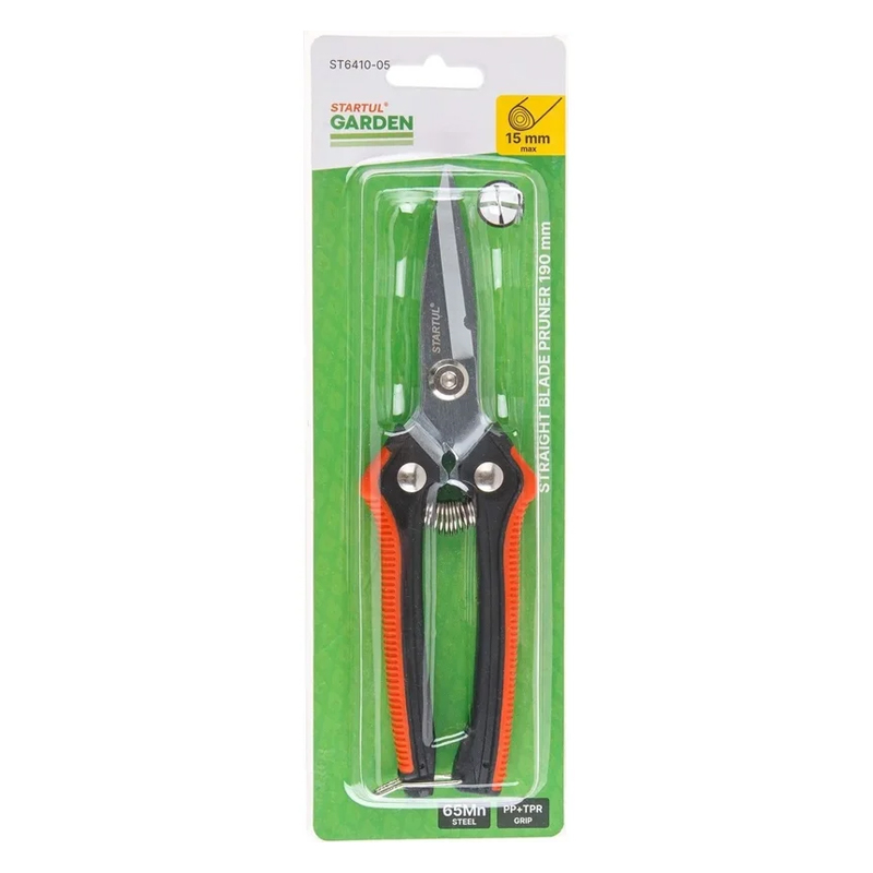 Секатор Startul Garden ST6410-05 с прямыми лезвиями, 19см в Рыбинске