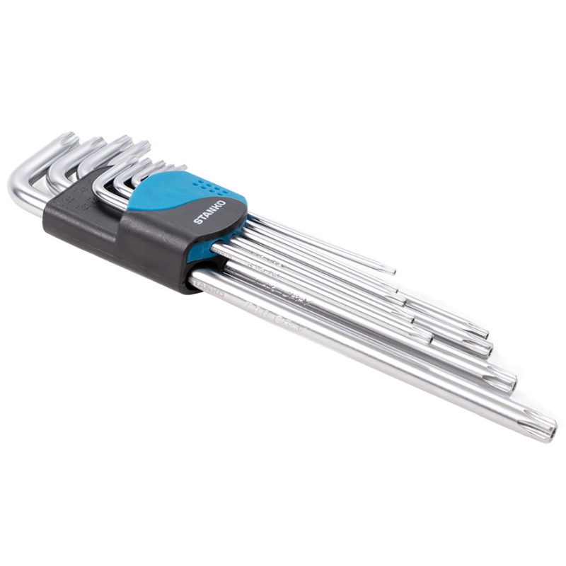 Набор угловых ключей Torx Stanko CS11129XL, экстра длинные, 9 шт. в Костроме